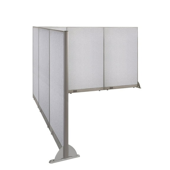 GOF L-shaped Freestanding Partition 102”D x 132”W x 72”H, Office Room Divider, Privacy Screen, Workstation Cubicle