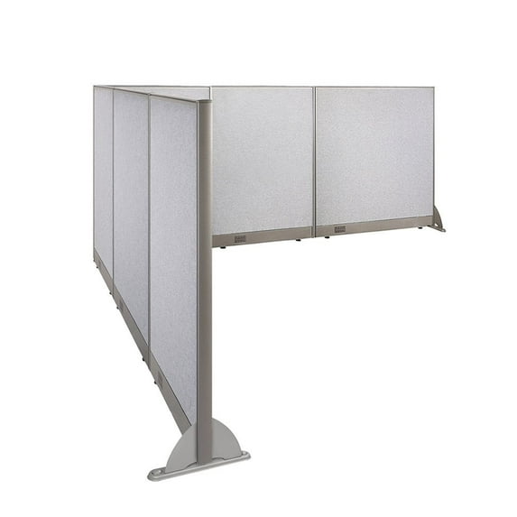 GOF L-shaped Freestanding Partition 108”D x 120”W x 48”H, Office Room Divider, Privacy Screen, Workstation Cubicle