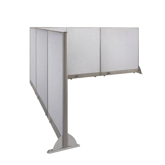 GOF L-shaped Freestanding Partition 108”D x 120”W x 48”H, Office Room Divider, Privacy Screen, Workstation Cubicle