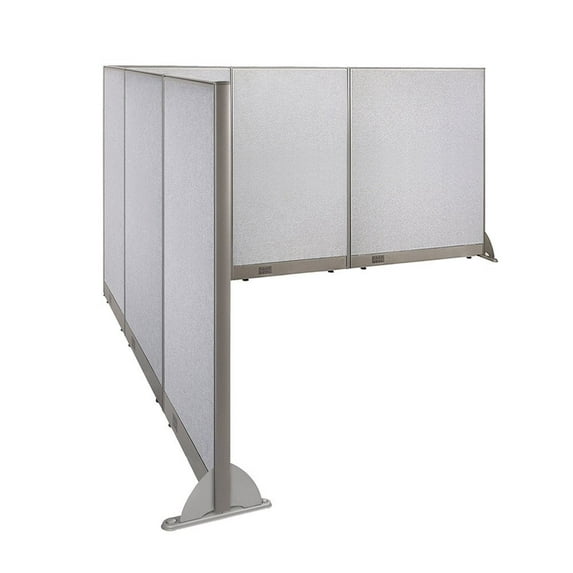 GOF L-shaped Freestanding Partition 108”D x 120”W x 60”H, Office Room Divider, Privacy Screen, Workstation Cubicle
