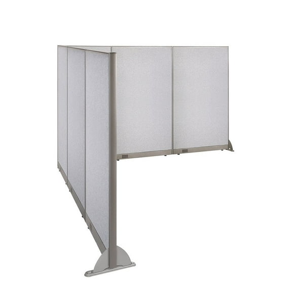 GOF L-shaped Freestanding Partition 108”D x 126”W x 72”H, Office Room Divider, Privacy Screen, Workstation Cubicle