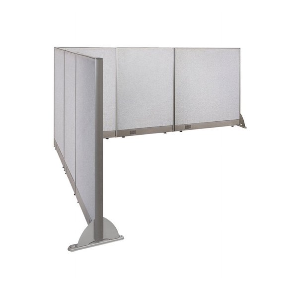 GOF L-shaped Freestanding Partition 120”D x 120”W x 48”H, Office Room Divider, Privacy Screen, Workstation Cubicle