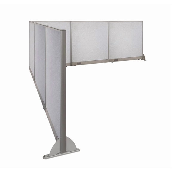 GOF L-shaped Freestanding Partition 132”D x 144”W x 48”H, Office Room Divider, Privacy Screen, Workstation Cubicle