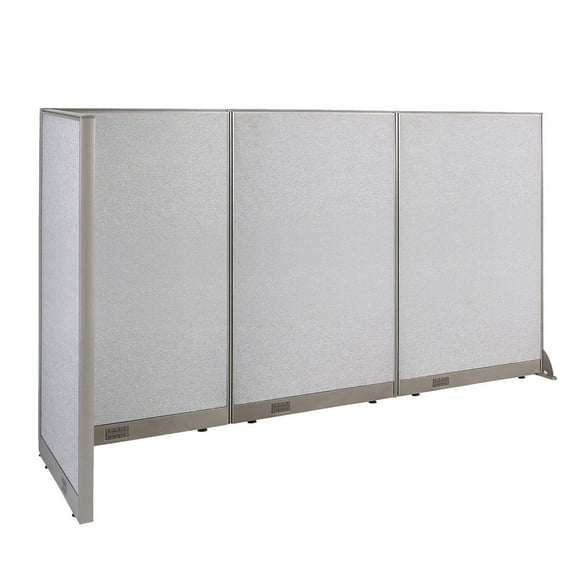GOF L-shaped Freestanding Partition 30"D x 102"W x 72"H, Office Room Divider, Privacy Screen, Workstation Cubicle