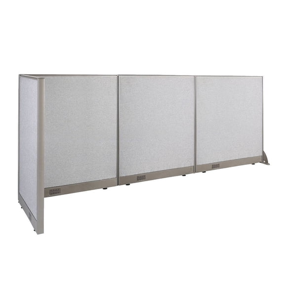 GOF L-shaped Freestanding Partition 30"D x 108"W x 48"H, Office Room Divider, Privacy Screen, Workstation Cubicle