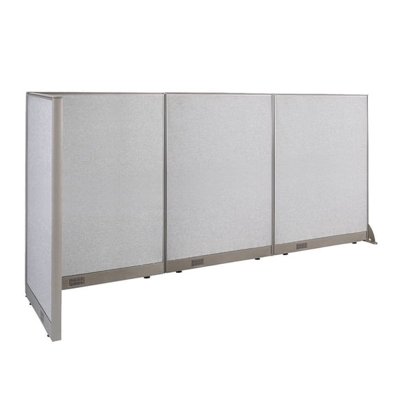 GOF L-shaped Freestanding Partition 30"D x 108"W x 60"H, Office Room Divider, Privacy Screen, Workstation Cubicle