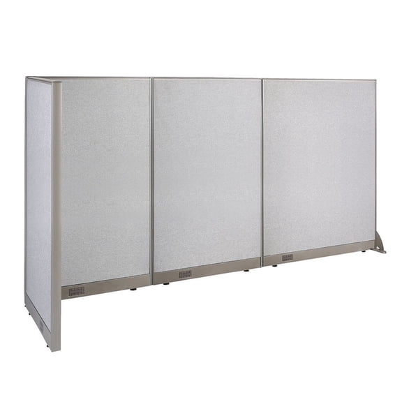 GOF L-shaped Freestanding Partition 30"D x 114"W x 72"H, Office Room Divider, Privacy Screen, Workstation Cubicle