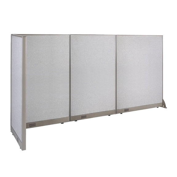 GOF L-shaped Freestanding Partition 30"D x 120"W x 72"H, Office Room Divider, Privacy Screen, Workstation Cubicle