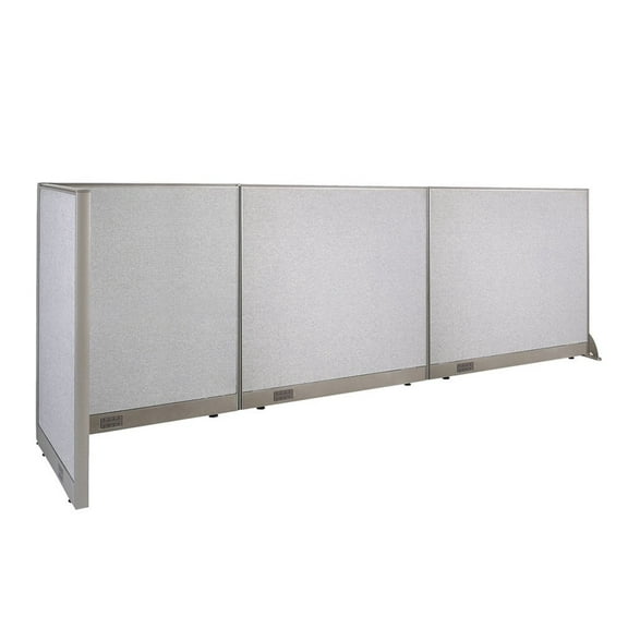 GOF L-shaped Freestanding Partition 30"D x 132"W x 48"H,  Office Room Divider, Privacy Screen, Workstation Cubicle