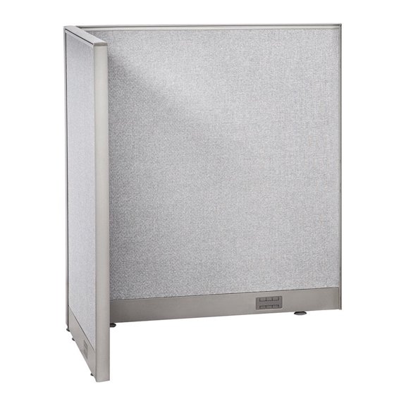 GOF L-shaped Freestanding Partition 30"D x 48"W x 48"H, Office Room Divider, Privacy Screen, Workstation Cubicle