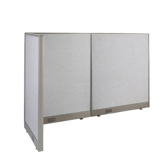 GOF L-shaped Freestanding Partition 30"D x 66"W x 48"H, Office Room Divider, Privacy Screen, Workstation Cubicle