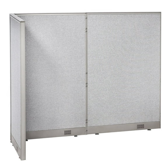 GOF L-shaped Freestanding Partition 30"D x 72"W x 60"H, Office Room Divider, Privacy Screen, Workstation Cubicle
