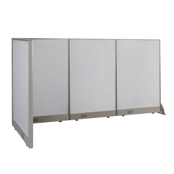GOF L-shaped Freestanding Partition 30"D x 90"W x 48"H, Office Room Divider, Privacy Screen, Workstation Cubicle