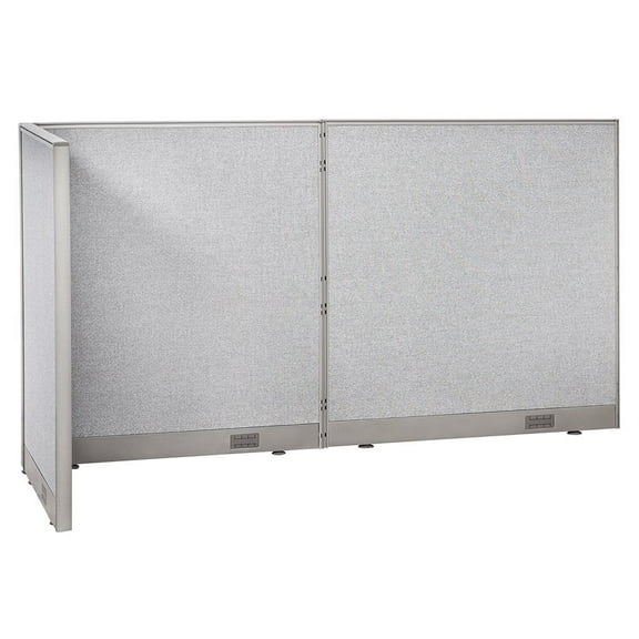 GOF L-shaped Freestanding Partition 30"D x 96"W x 48"H, Office Room Divider, Privacy Screen, Workstation Cubicle