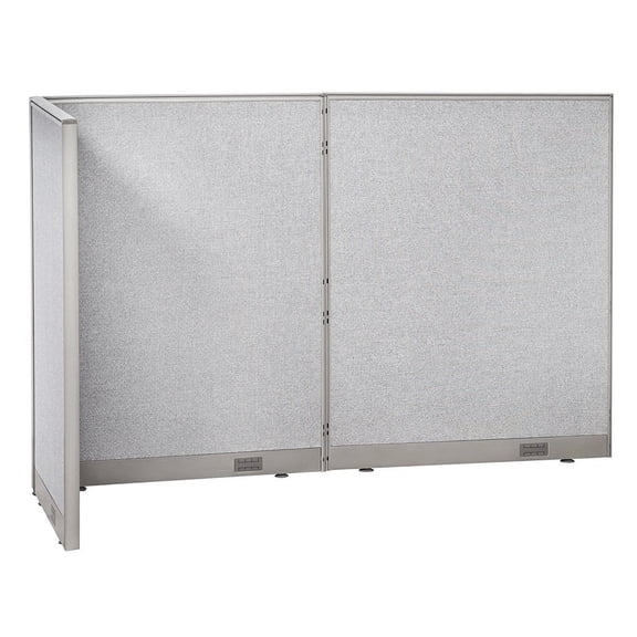 GOF L-shaped Freestanding Partition 30"D x 96"W x 60"H, Office Room Divider, Privacy Screen, Workstation Cubicle