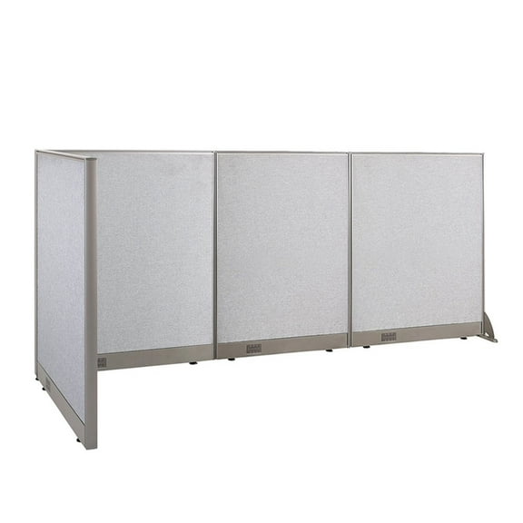 GOF L-shaped Freestanding Office Partition, Room Divider, Privacy Screen, Workstation Cubicle (36"D x 108"W x 48"H)