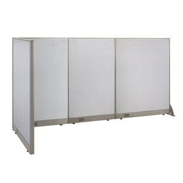 GOF L-shaped Freestanding Office Partition, Room Divider, Privacy Screen, Workstation Cubicle (36"D x 114"W x 60”H)