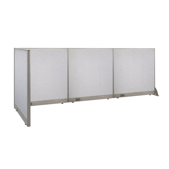 GOF L-shaped Freestanding Office Partition, Room Divider, Privacy Screen, Workstation Cubicle (36”D x 144”W x 48”H)