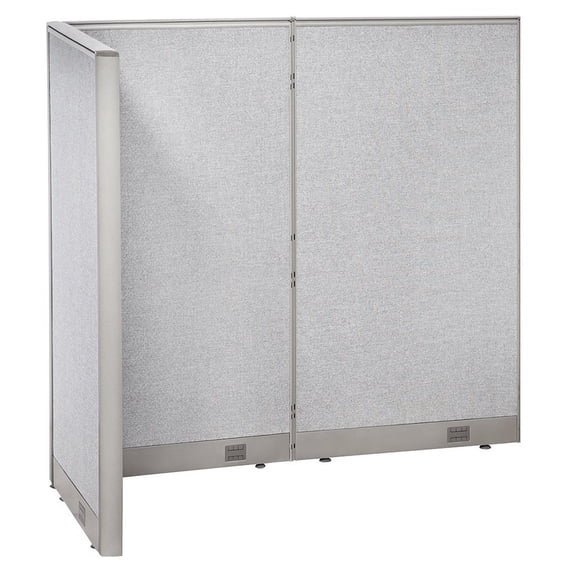 GOF L-shaped Freestanding Office Partition, Room Divider, Privacy Screen, Workstation Cubicle (36”D x 60”W x 60”H)
