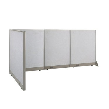 GOF L-shaped Freestanding Office Partition, Room Divider, Privacy Screen, Workstation Cubicle (48"D x 108"W x 48”H)