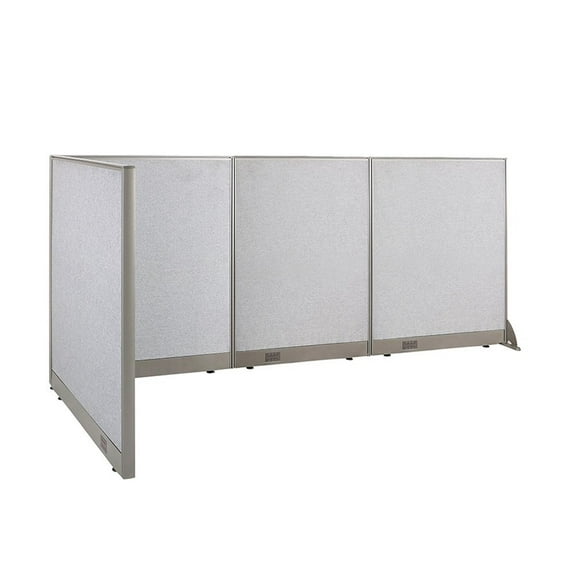 GOF L-shaped Freestanding Office Partition, Room Divider, Privacy Screen, Workstation Cubicle (48"D x 108"W x 48”H)