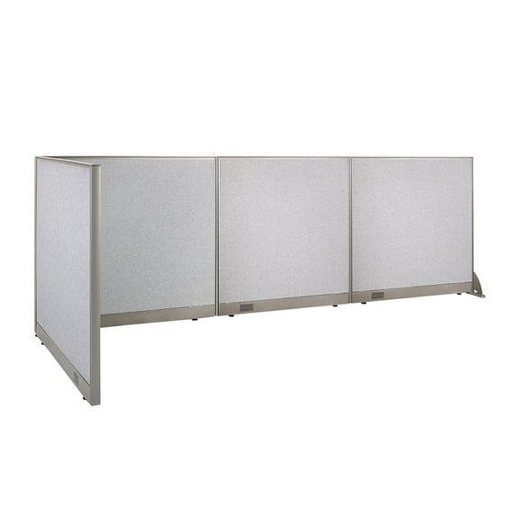 GOF L-shaped Freestanding Office Partition, Room Divider, Privacy Screen, Workstation Cubicle (48”D x 144”W x 48”H)
