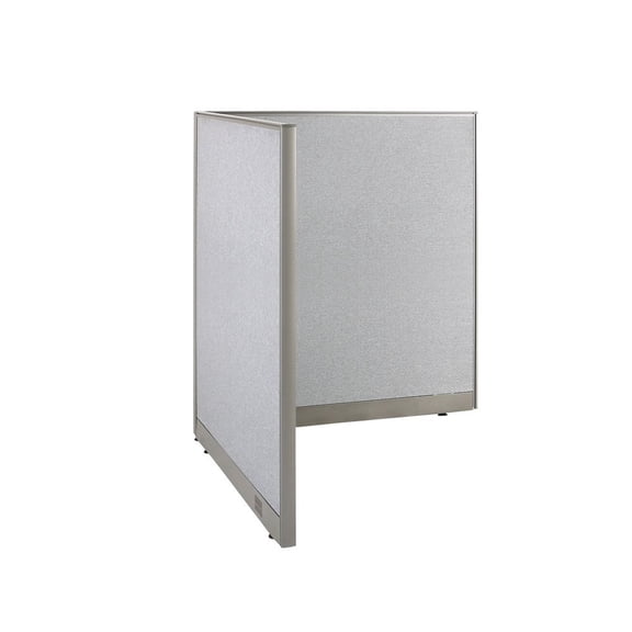 GOF L-shaped Freestanding Office Partition, Room Divider, Privacy Screen, Workstation Cubicle (48”D x 48”W x 60”H)