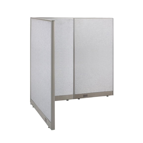 GOF L-shaped Freestanding Office Partition, Room Divider, Privacy Screen, Workstation Cubicle (48”D x 60”W x 72”H)