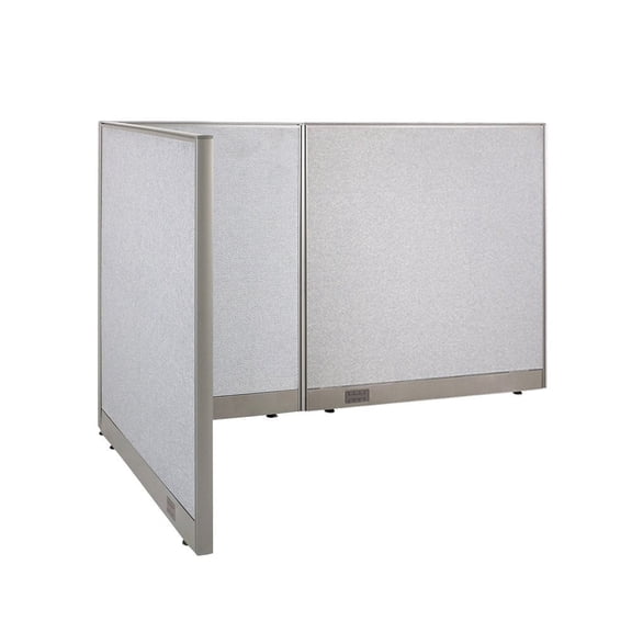 GOF L-shaped Freestanding Office Partition, Room Divider, Privacy Screen, Workstation Cubicle (48"D x 78"W x 48”H)