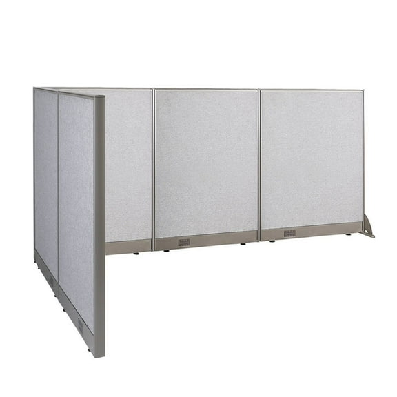 GOF L-shaped Freestanding Office Partition, Room Divider, Privacy Screen, Workstation Cubicle (60”D x 108”W x 48”H)