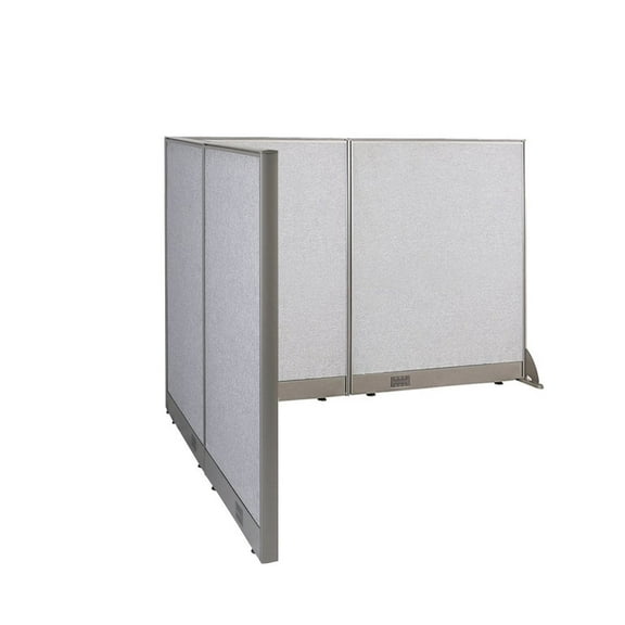 GOF L-shaped Freestanding Office Partition, Room Divider, Privacy Screen, Workstation Cubicle (60”D x 72”W x 48”H)