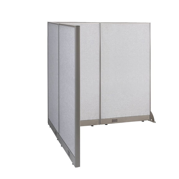 GOF L-shaped Freestanding Office Partition, Room Divider, Privacy Screen, Workstation Cubicle (60”D x 72”W x 72”H)