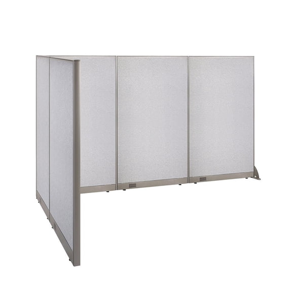 GOF L-shaped Freestanding Office Partition, Room Divider, Privacy Screen, Workstation Cubicle (66”D x 144”W x 72”H)
