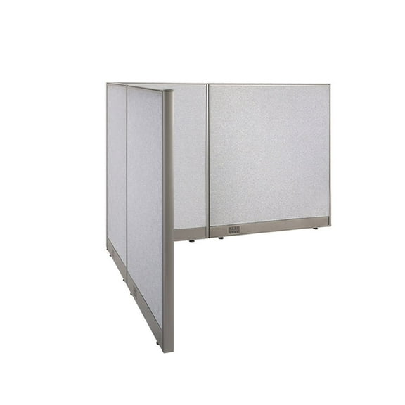 GOF L-shaped Freestanding Office Partition, Room Divider, Privacy Screen, Workstation Cubicle (66”D x 78”W x 48”H)