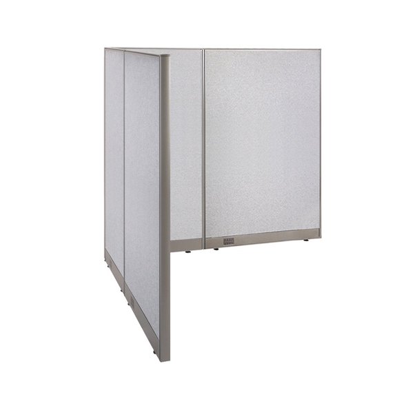GOF L-shaped Freestanding Office Partition, Room Divider, Privacy Screen, Workstation Cubicle (66”D x 78”W x 72”H)