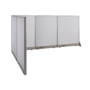 GOF L-shaped Freestanding Office Partition, Room Divider, Privacy Screen, Workstation Cubicle 72 D x 108 W x 48 H
