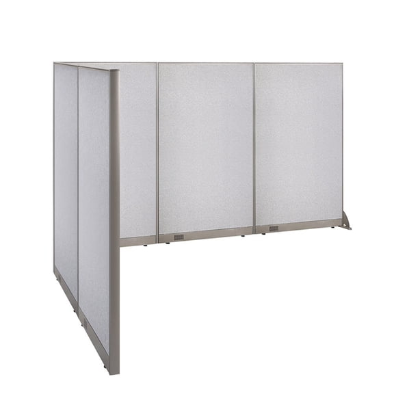 GOF L-shaped Freestanding Office Partition, Room Divider, Privacy Screen, Workstation Cubicle (72”D x 144”W x 72”H)
