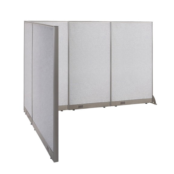 GOF L-shaped Freestanding Office Partition, Room Divider, Privacy Screen, Workstation Cubicle (78”D x 108”W x 72”H)