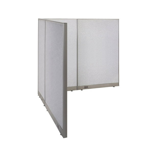 GOF L-shaped Freestanding Office Partition, Room Divider, Privacy Screen, Workstation Cubicle (78"D x 84"W x 72”H)