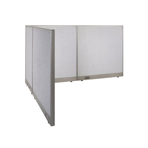 GOF L-shaped Freestanding Office Partition, Room Divider, Privacy Screen, Workstation Cubicle (78”D x 96”W x 48”H)