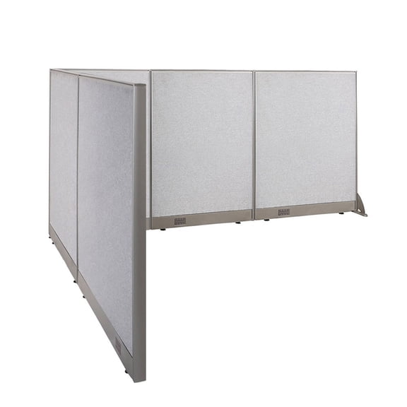 GOF L-shaped Freestanding Office Partition, Room Divider, Privacy Screen, Workstation Cubicle (84”D x 102”W x 48”H)