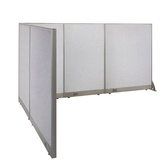 GOF L-shaped Freestanding Office Partition, Room Divider, Privacy Screen, Workstation Cubicle (84”D x 120”W x 60”H)