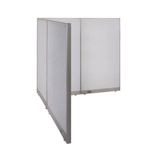 GOF L-shaped Freestanding Office Partition, Room Divider, Privacy Screen, Workstation Cubicle (84”D x 96”W x 72”H)