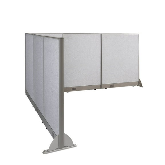 GOF L-shaped Freestanding Office Partition, Room Divider, Privacy Screen, Workstation Cubicle (90”D x 102”W x 48”H)