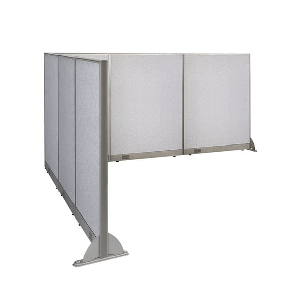 GOF L-shaped Freestanding Office Partition, Room Divider, Privacy Screen, Workstation Cubicle (90”D x 132"W x 60”H)