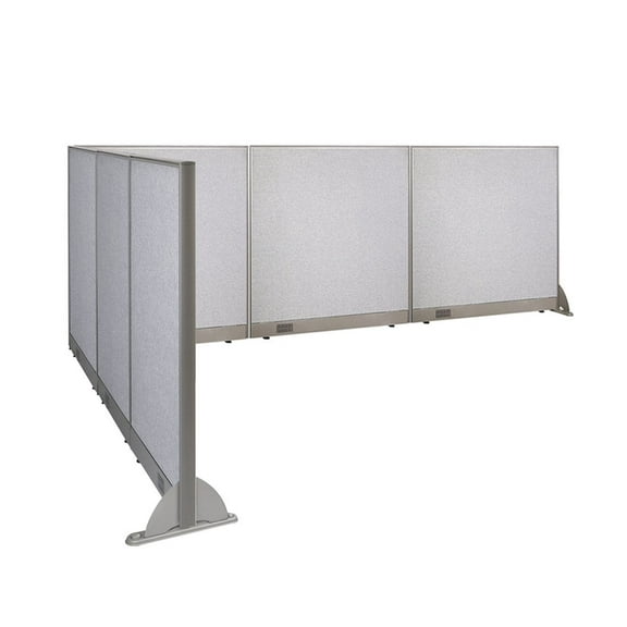 GOF L-shaped Freestanding Office Partition, Room Divider, Privacy Screen, Workstation Cubicle (90”D x 144"W x 48”H)