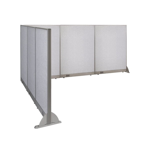 GOF L-shaped Freestanding Office Partition, Room Divider, Privacy Screen, Workstation Cubicle (90”D x 144"W x 60”H)