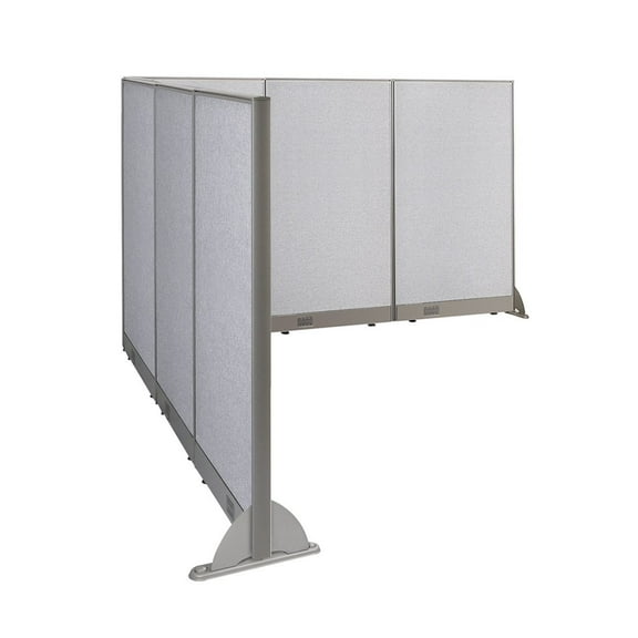 GOF L-shaped Freestanding Office Partition, Room Divider, Privacy Screen, Workstation Cubicle (90”D x 90”W x 60”H)