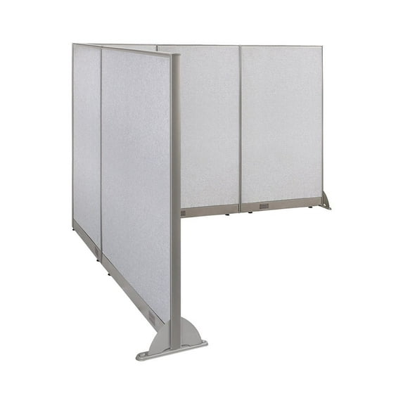 GOF L-shaped Freestanding Partition 96”D x 102”W x 72”H, Office Room Divider, Privacy Screen, Workstation Cubicle