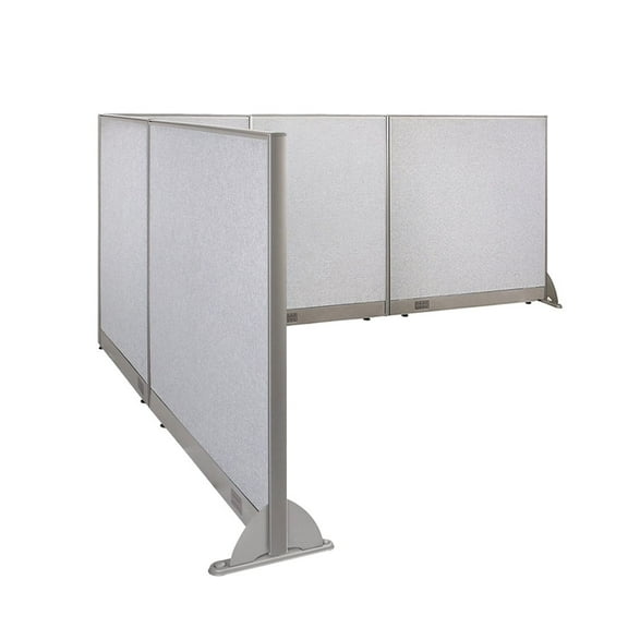 GOF L-shaped Freestanding Partition 96”D x 120”W x 48”H, Office Room Divider, Privacy Screen, Workstation Cubicle